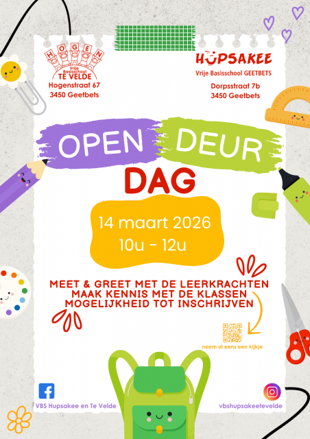 Opendeurdag - 14 maart 2026